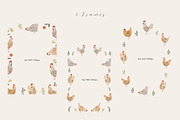 Watercolor Chickens Collection, an Animal Illustration by Jenteva Art (Thumbnail 5 of 18)