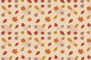 Autumn Maple Oak Leaves Pattern, a Pattern Graphic by Gfx Expert Team (Thumbnail 2 of 3)