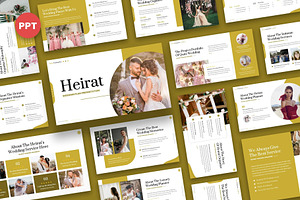 Heirat - Wedding Plan Powerpoint, a Presentation Template by Fit-tee