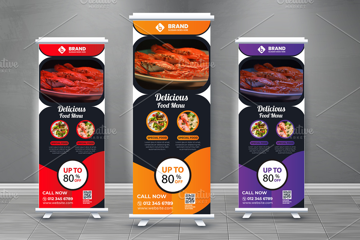 Creative Roll up banner design., a Poster Template by Graphicbonny