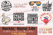 Rockin' Nurse Life PNG Bundle, a Graphic by Pet Cave (Thumbnail 1 of 10)
