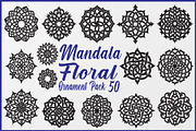 Mandala Floral Ornament Pack, an Object Graphic by yasushie (Thumbnail 1 of 7)