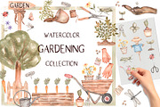 Watercolor Garden Collection, a Work Illustration by MayaNavits (Thumbnail 1 of 13)