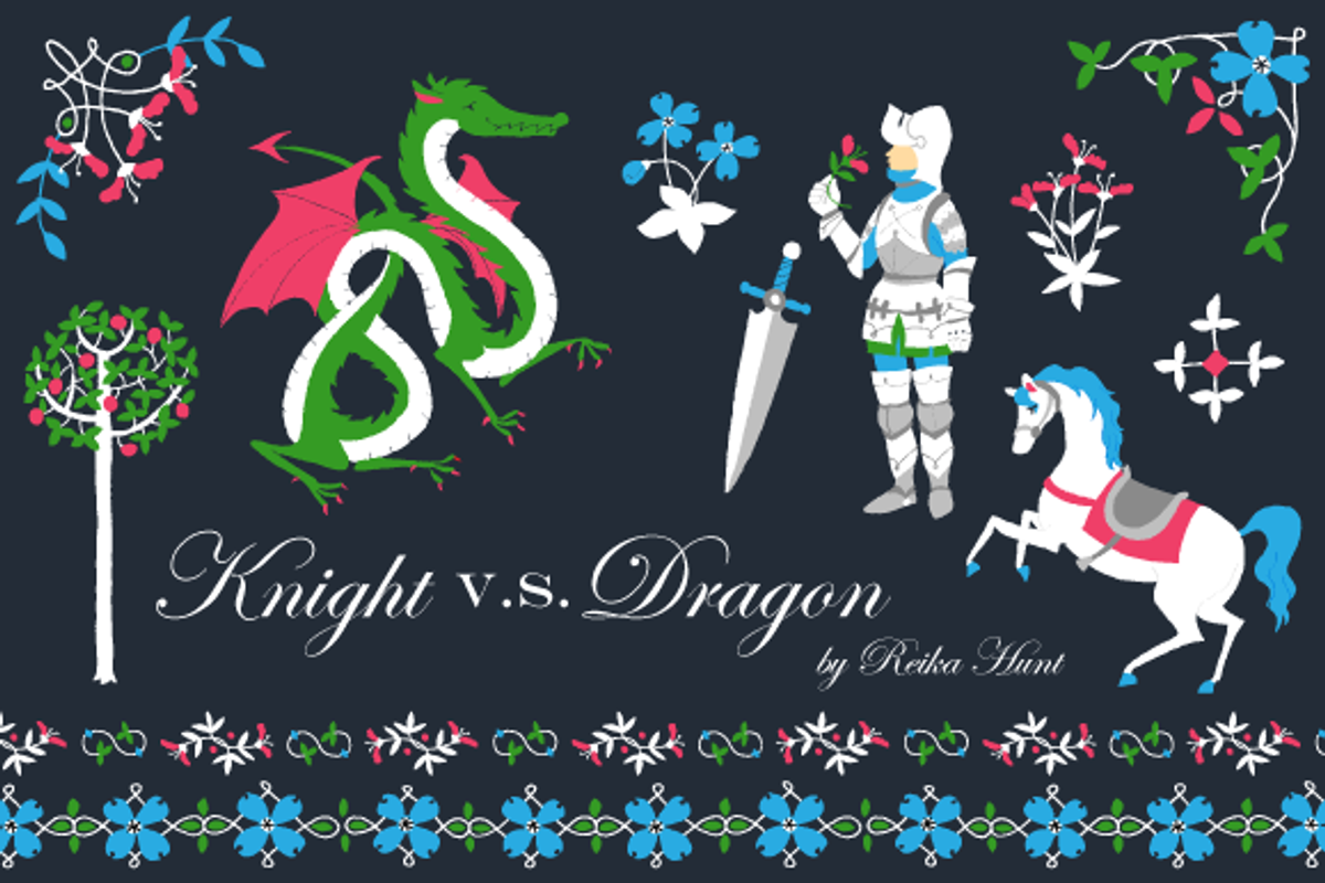 Cute Medieval Clip Art Set, an Object Graphic by reika (Photo 1 of 2)