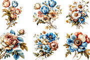 Spring Flower Clipart, an Illustration by Designking (Thumbnail 2 of 5)
