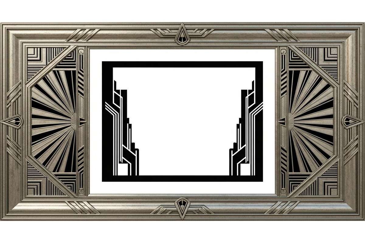 Art Deco Frame SVG Bundle, an Illustration by Gaye Art (Photo 7 of 31)