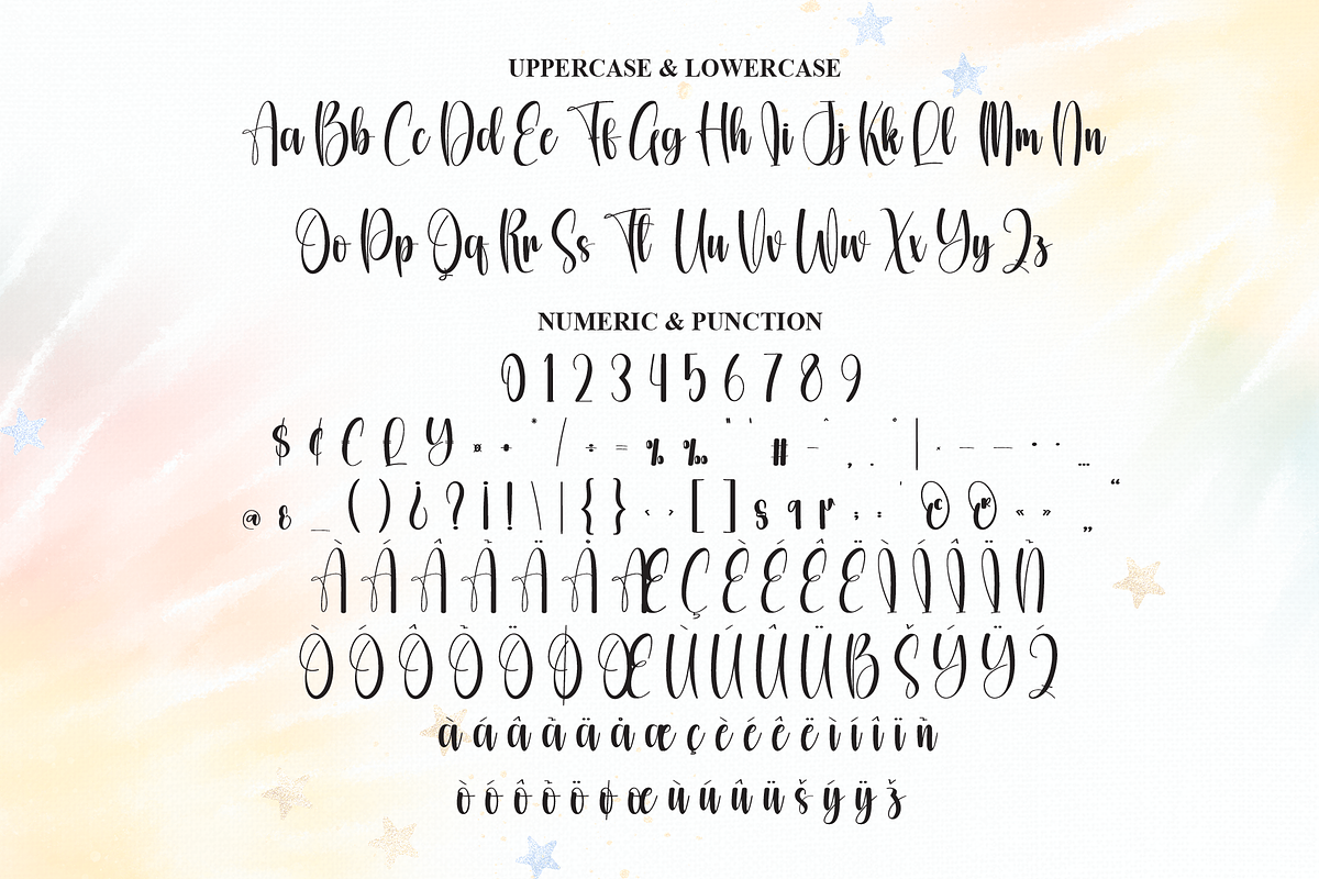 Clipart | Script Font, a Handwritten Font by Scratchones (Photo 7 of 9)