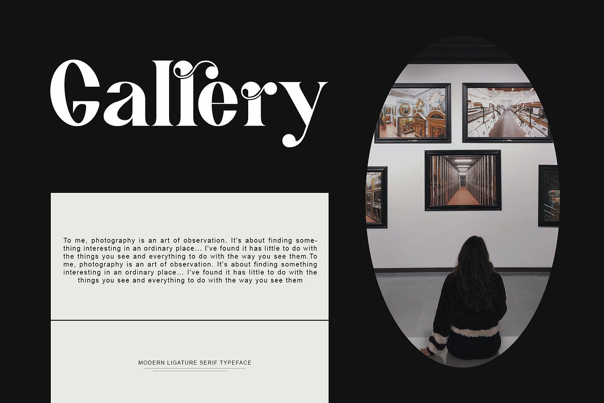 Hevin Ligature Serif Typeface, a Serif Font by yaqublekker (Photo 10 of 10)