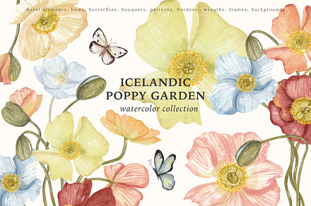 Watercolor Poppy. Bright Wildflower, a Decorative Illustration by Ooh Lily