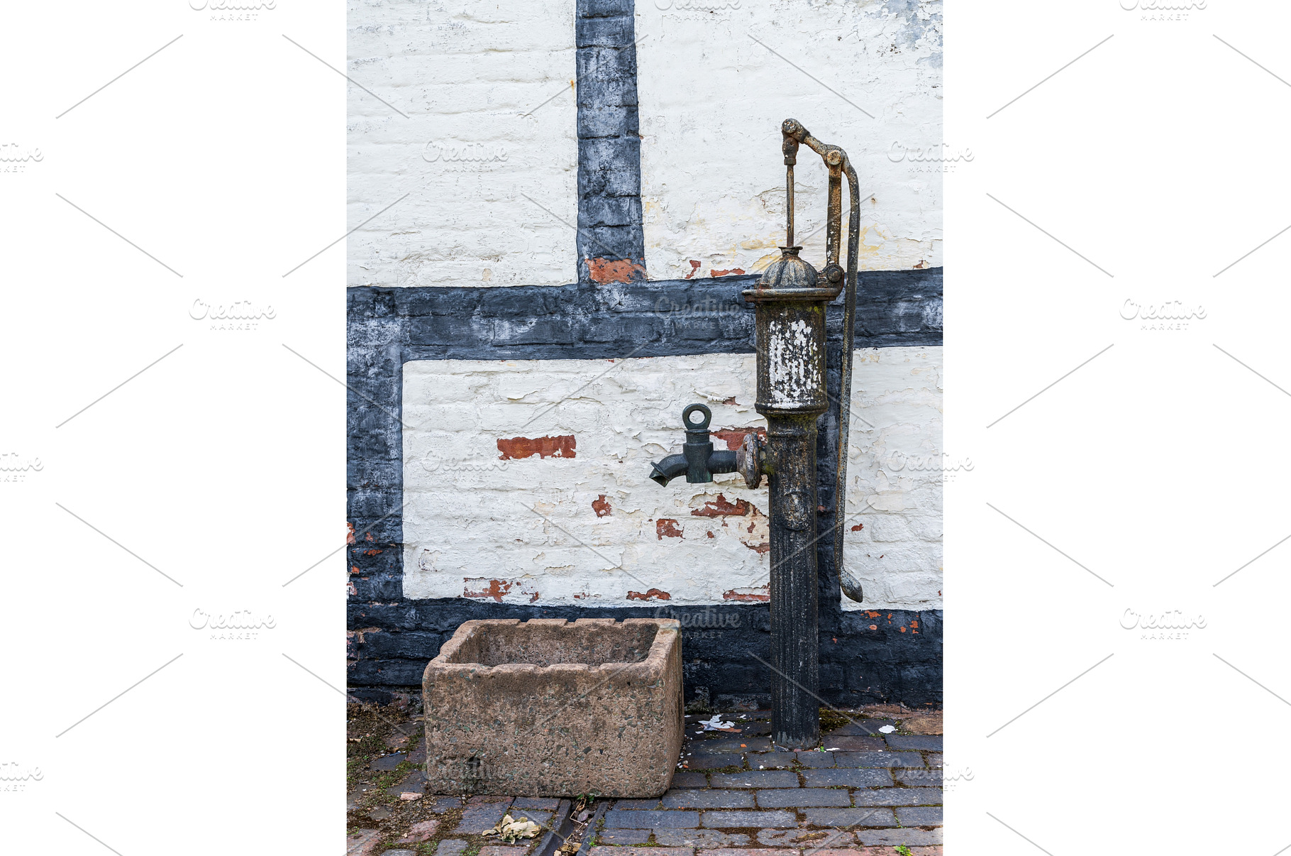 An old water pump in Shropshire, an Architecture Photo by Backyard Stock