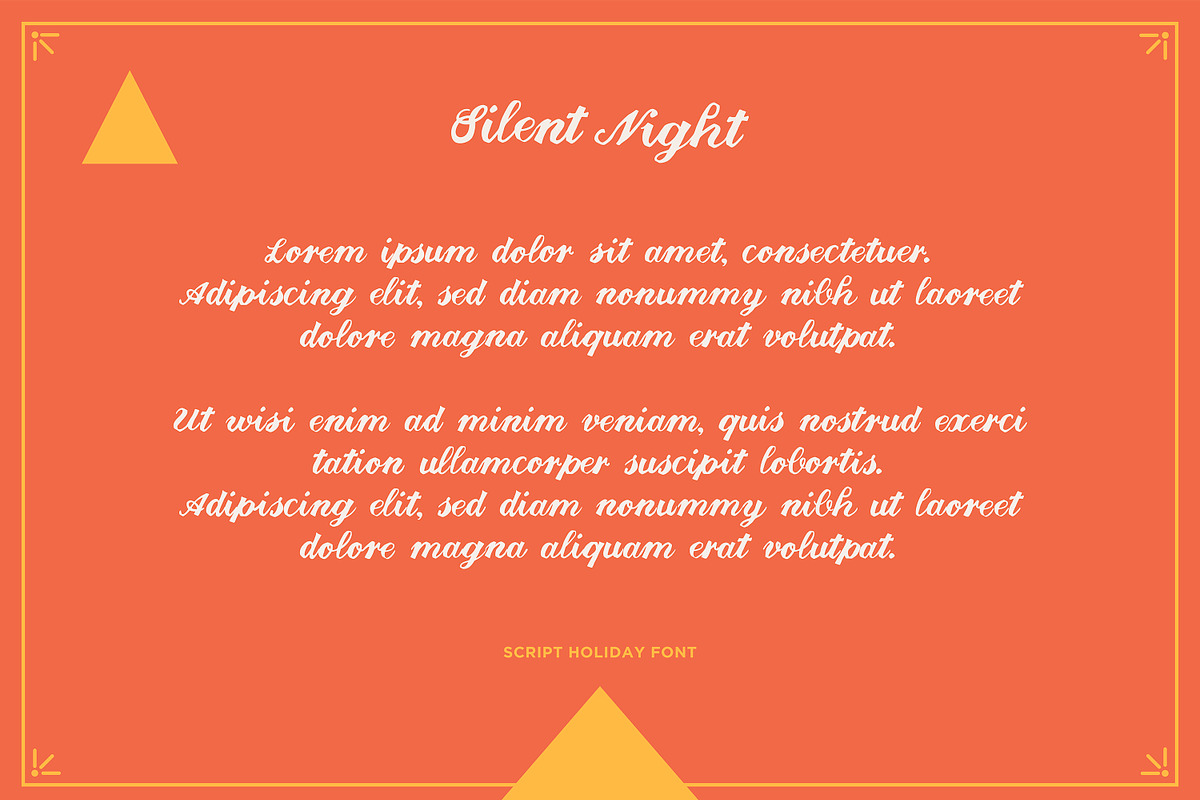 Silent Night | Handwritten Script, a Script Font by Dylan Roop Design Co. (Photo 3 of 8)