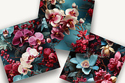 Orchid Tropical Patterns Set, a Pattern Graphic by LoveDesignShop (Thumbnail 2 of 5)