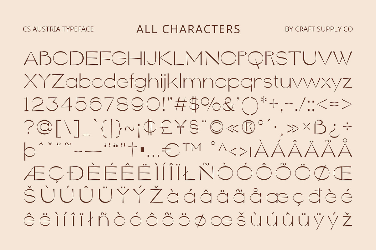 CS Austria – Elegant Font, a Sans Serif Font by Craft Supply Co. (Photo 8 of 8)