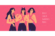 Breast cancer awareness month banner, a Healthcare Illustration by Good Studio (Thumbnail 2 of 3)