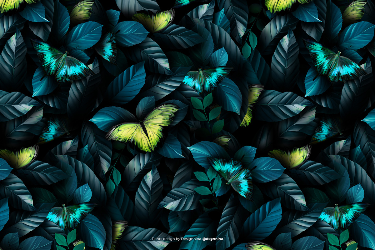 Riodinidae — Luxury Seamless Pattern, a Pattern Graphic by Designnina Shop (Photo 10 of 14)