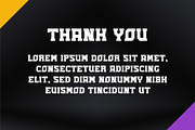 Horned - Modern Bold Display Font, a Slab Serif Font by Mightyfire (Thumbnail 3 of 3)
