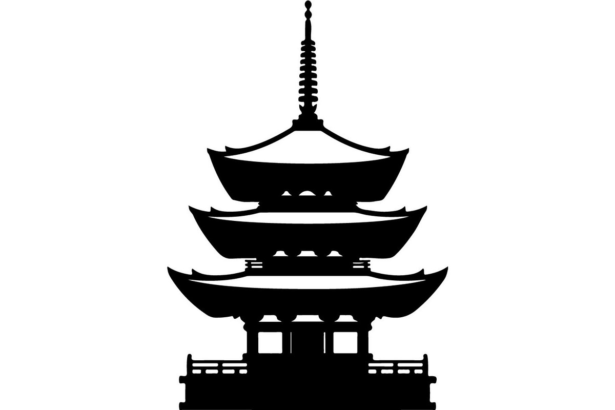 Pagoda Temple Silhouette, an Object Graphic by Creativeshirt (Photo 9 of 20)