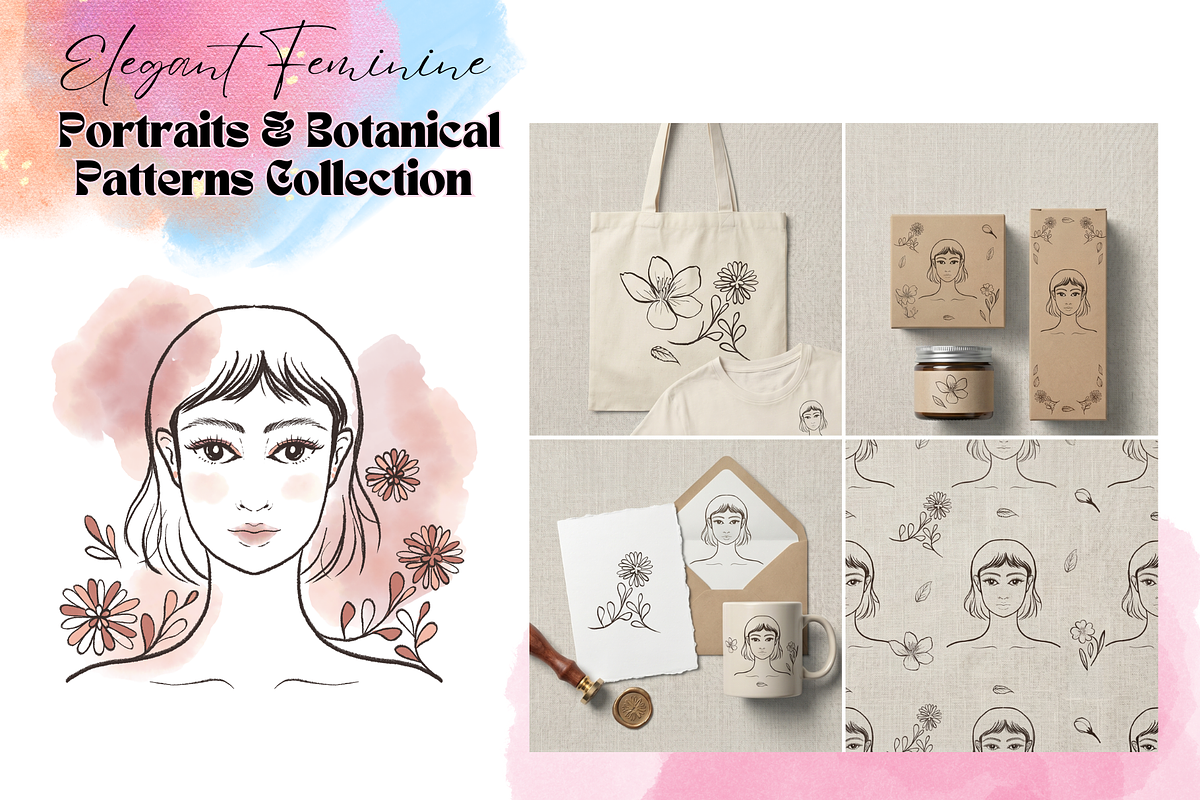 Elegant Feminine & Botanical, a Person Illustration by AMMi (Photo 5 of 12)