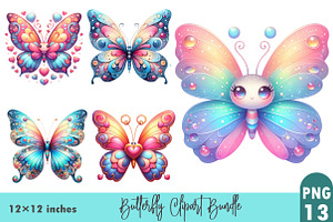 Watercolor Butterfly Clipart., a Graphic by CitraGraphics