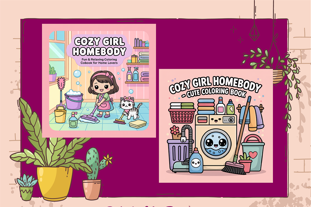 Cozy Girl Homebody Cute & Comfy, an Animal Illustration by Printable Design Store (Photo 2 of 6)