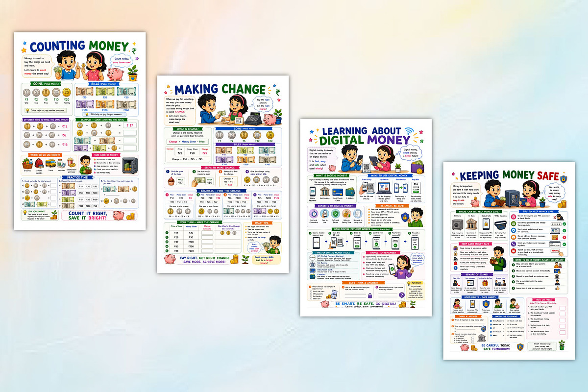 Building Financial Skills for Kids, a Stationery Template by Designmela01 (Photo 3 of 4)