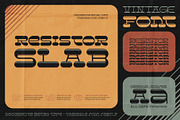 Resistor Slab Font, a Slab Serif Font by Gleb Guralnyk (Thumbnail 1 of 7)