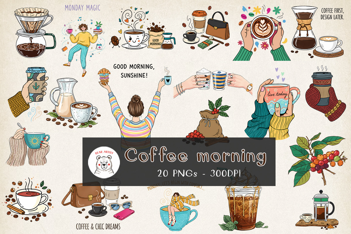 Coffee icon collection, a Graphic by GlitterCraft (Photo 31 of 102)