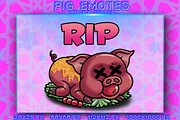 PIG EMOTES, an Animal Illustration by YUNGMOTS (Thumbnail 2 of 5)