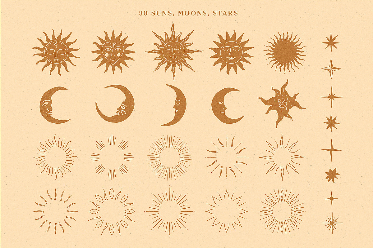 Retro Mystic Graphics Pack, an Object Graphic by Ayya Studio (Photo 4 of 16)