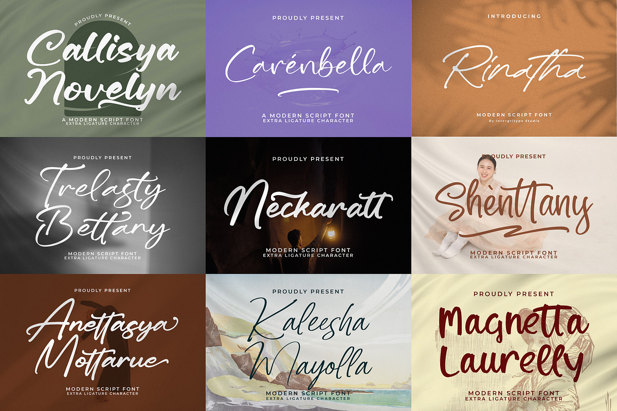 Modern and Stylish Script Font, a Font by Integritype Studio (Photo 8 of 9)