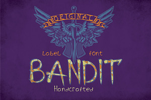 Bandit Modern Label Typeface