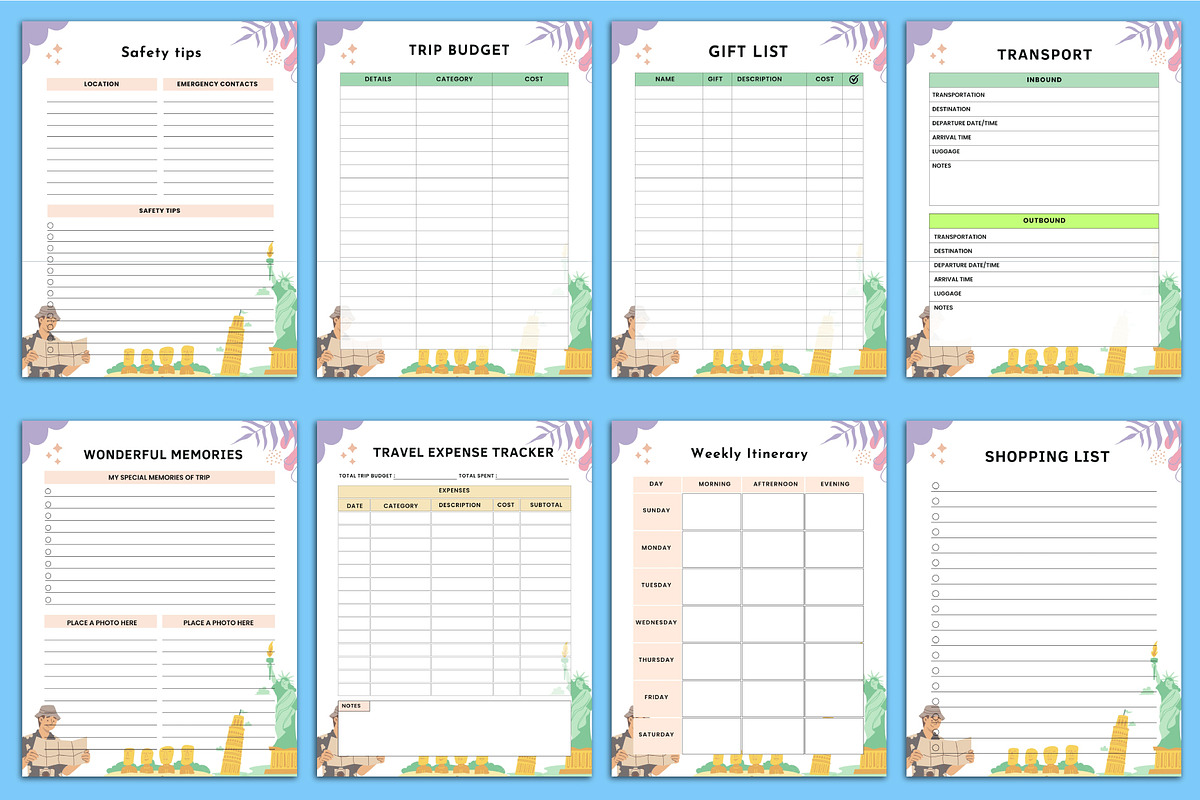 2025-2026 Travel Planner Canva, a Stationery Template by Designmela01 (Photo 5 of 7)