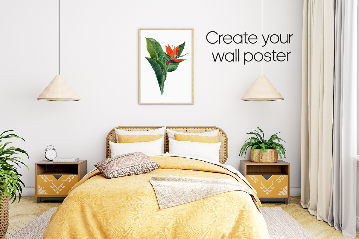 Strelitzia Tropical Watercolor PNG, a Decorative Illustration by Anntre (Photo 5 of 6)