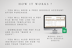 Digital Monthly Budget Template