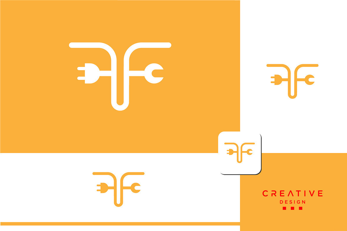 Alphabet letters FF OR T with tools., a Design Template by art_creater (Photo 2 of 2)