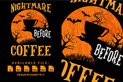 Cute Nightmare Before Coffee Shirt, an Animal Illustration by Vignette.IT (Thumbnail 2 of 3)