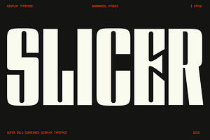 GW Slicer, a Font by Goodwheel Studio