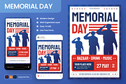 Memorial Day Flyer Set, a Flyer Template by Annora Studio (Thumbnail 1 of 6)