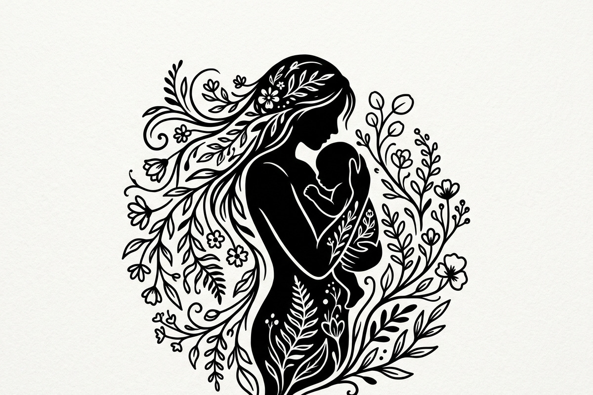 loving mother and children, a Person Illustration by Amazin_art (Photo 36 of 46)