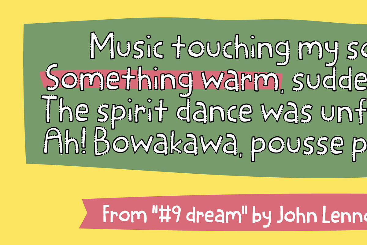 Something Warm - a comfy font, a Font by pizzadudedotdk (Photo 5 of 9)