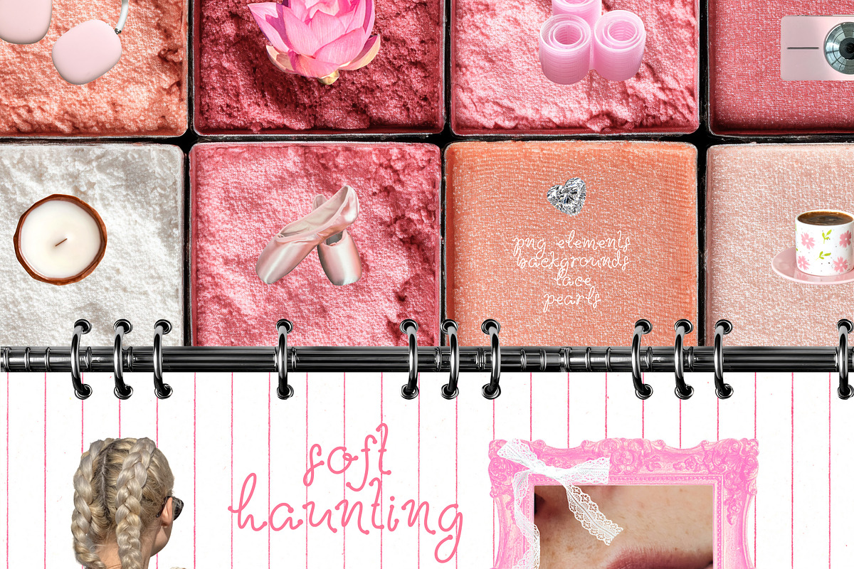 250+ Soft Girl Collage Pack, an Object Graphic by Feelsoul (Photo 5 of 10)