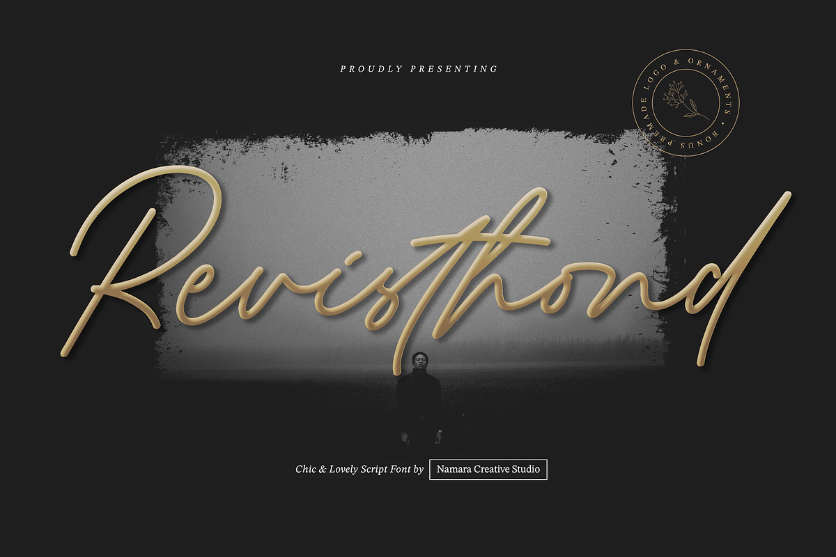 Revisthond Handwritten Script, a Script Font by Namara Creative Studio (Photo 1 of 12)