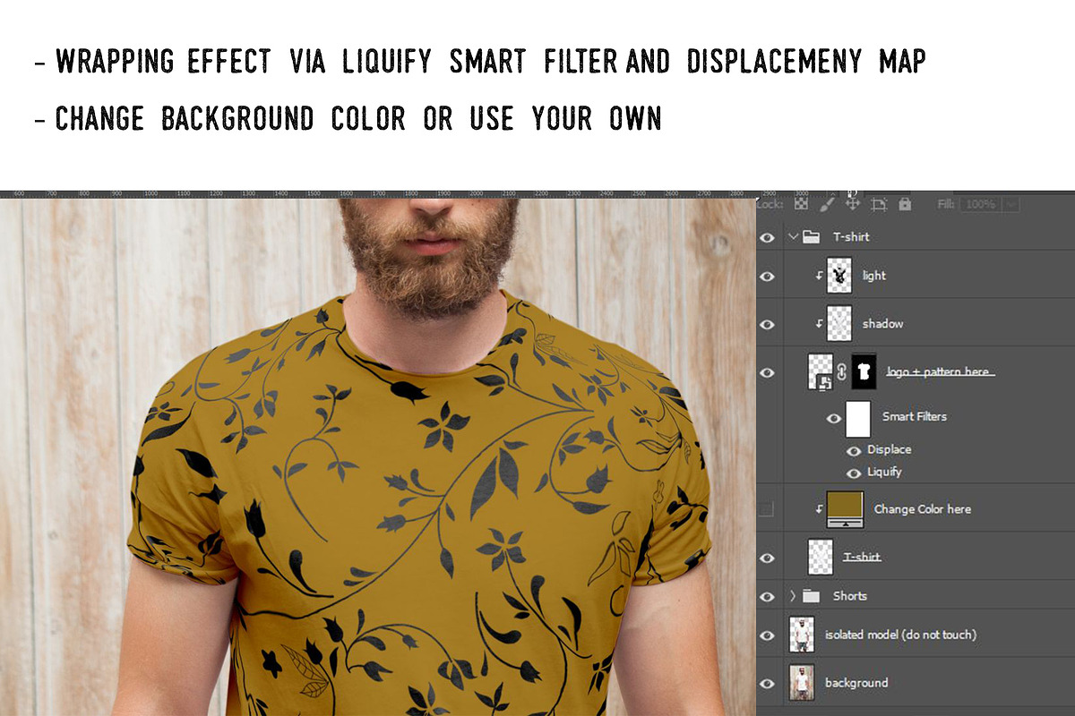 T-shirt mock up (front and back) # 1, a Shirt Mockup by Arfis (Photo 3 of 7)