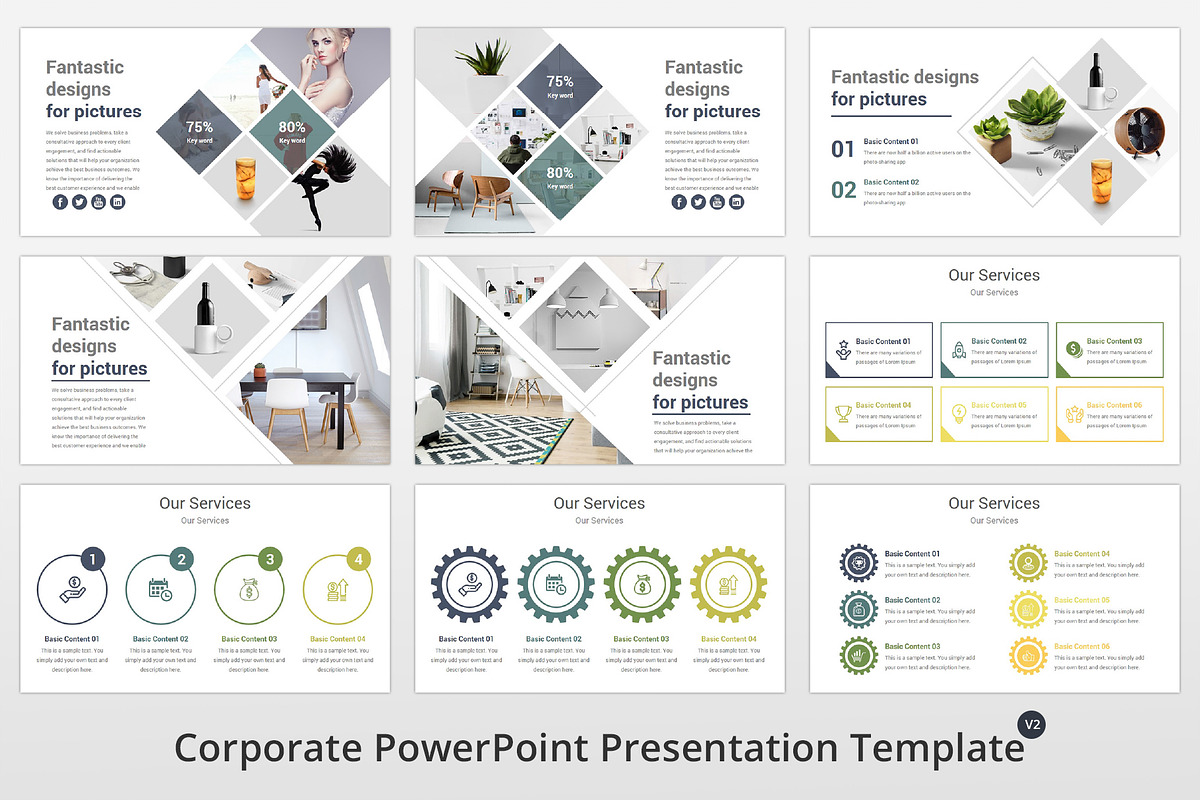 Corporate PowerPoint Template, a Presentation Template by GraphicStan (Photo 14 of 31)