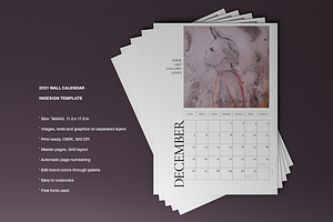 Art Calendar 2021 Template