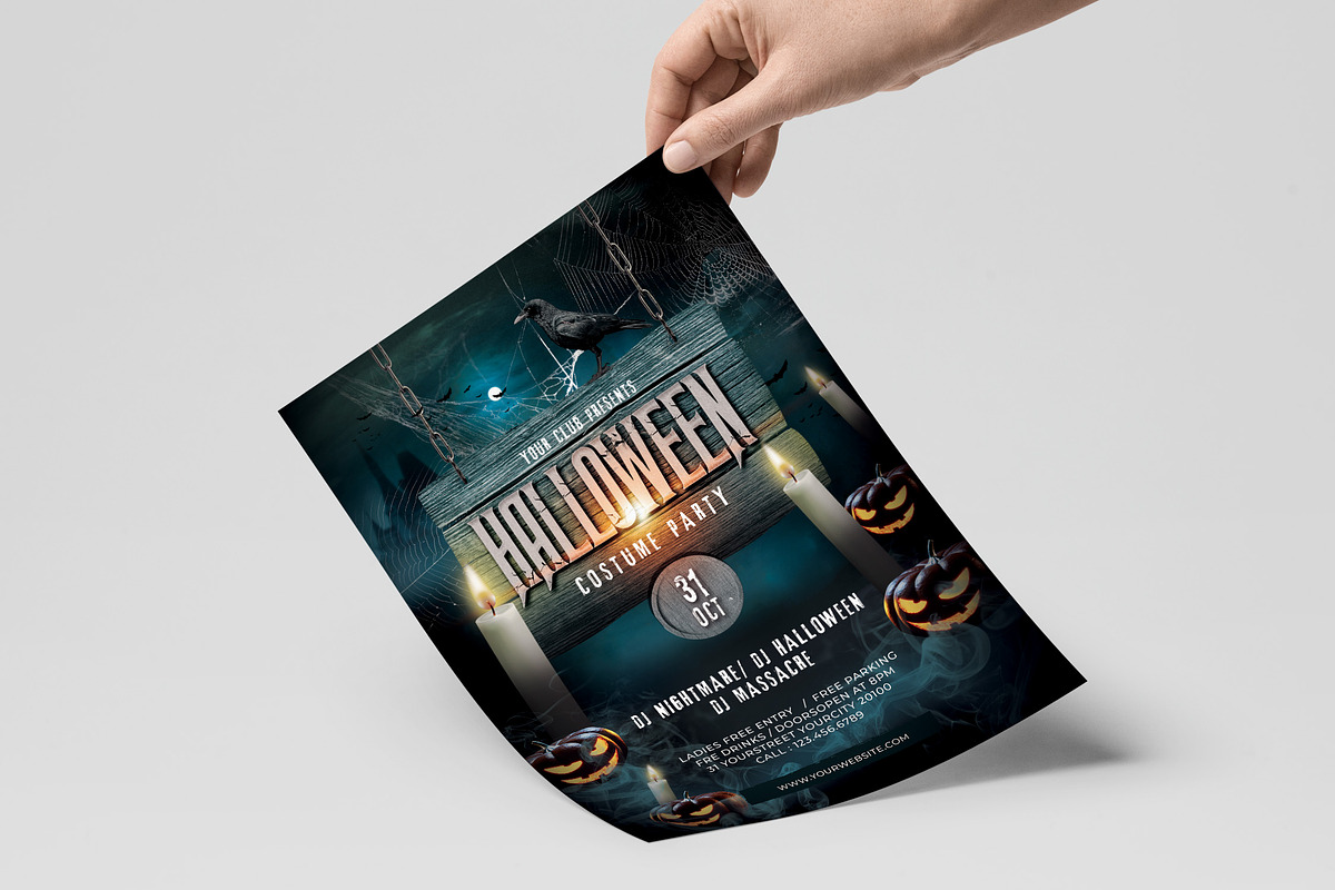 Halloween Party, a Flyer Template by Creativestoree (Photo 2 of 3)