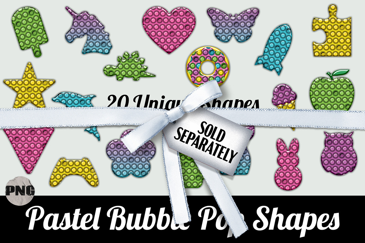 Bubble Pop Fidget Alphabet PNG Set, an Object Graphic by AlexandHer Digital Art (Photo 5 of 5)