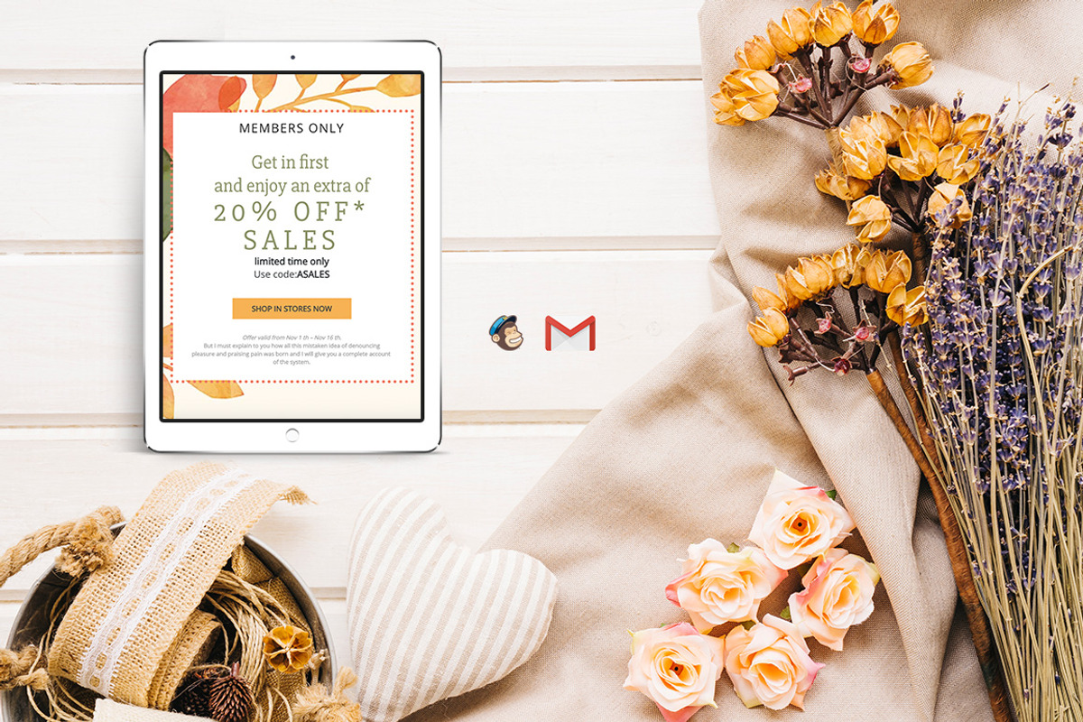Three Autumn Sales Emails, an Email Template by Khryna Designs (Photo 2 of 4)
