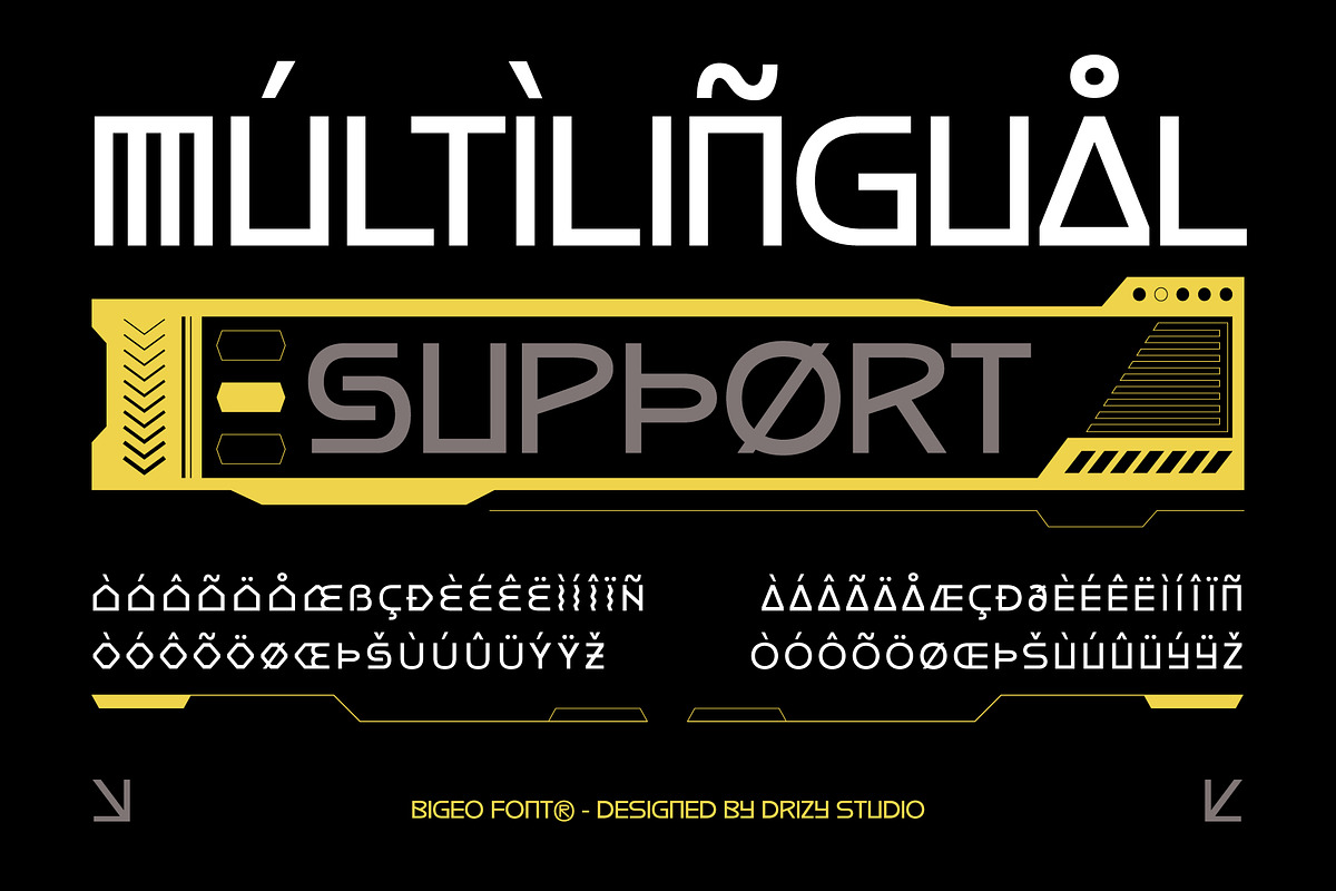 Bigeo – Mixed Decorative Sans Serif, a Sans Serif Font by Drizy (Photo 7 of 10)