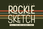 Rockie Sketch – Playful Upright Font, a Sans Serif Font by Typebae (Thumbnail 1 of 8)